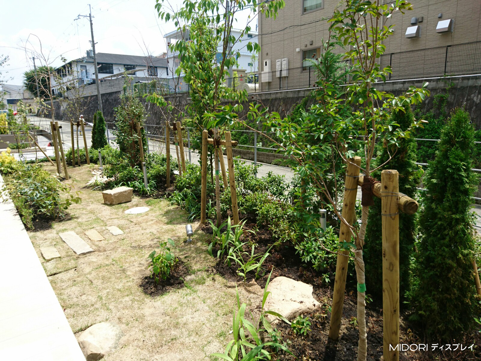 集合住宅への造園施工
