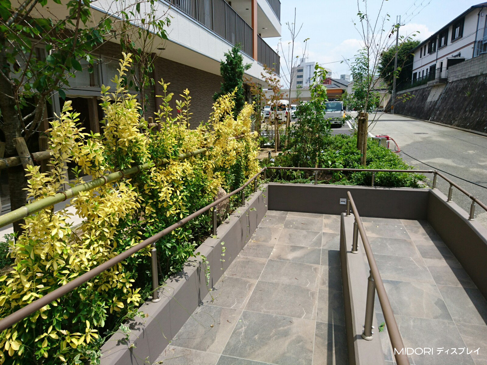 集合住宅への造園施工