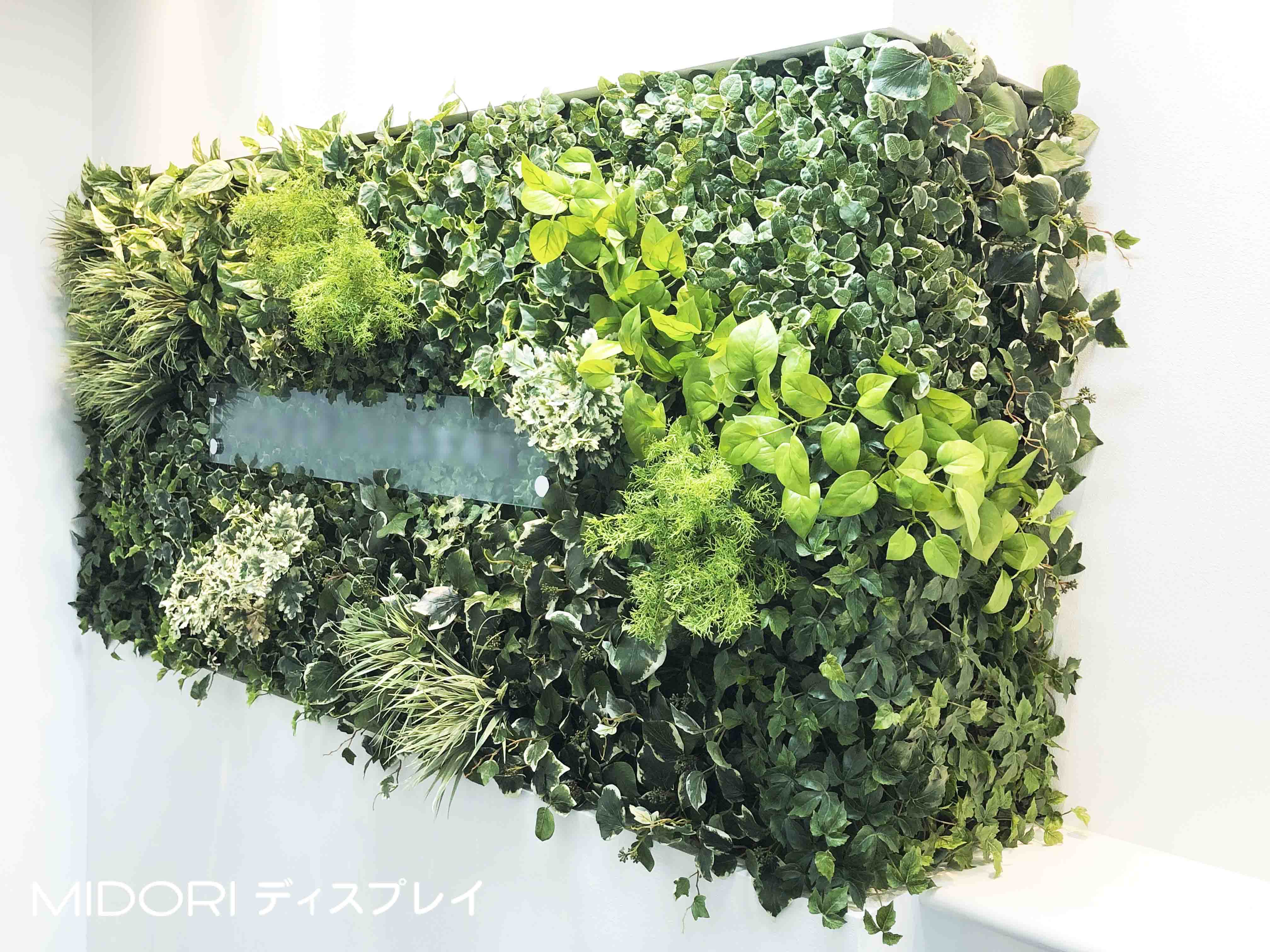 オフィスエントランスへのアートグリーン緑化